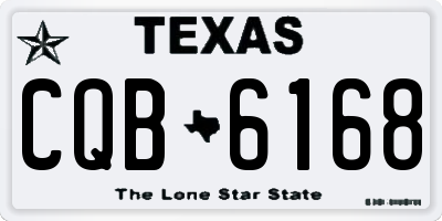 TX license plate CQB6168