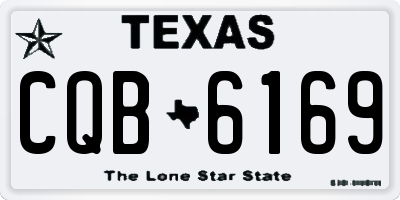 TX license plate CQB6169