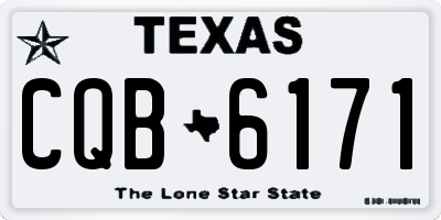 TX license plate CQB6171