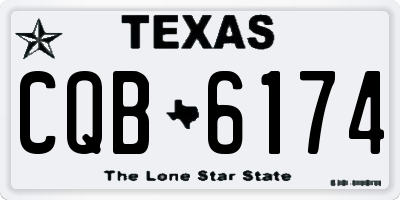 TX license plate CQB6174