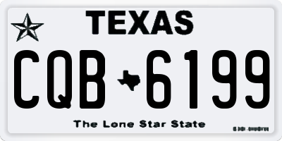 TX license plate CQB6199