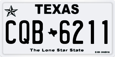 TX license plate CQB6211