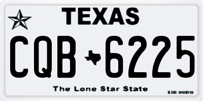 TX license plate CQB6225