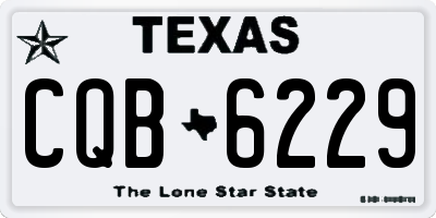 TX license plate CQB6229
