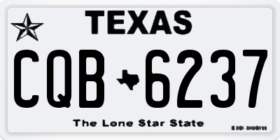 TX license plate CQB6237