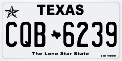 TX license plate CQB6239
