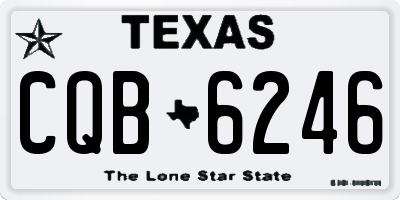 TX license plate CQB6246