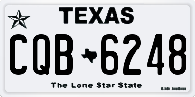 TX license plate CQB6248