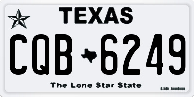 TX license plate CQB6249