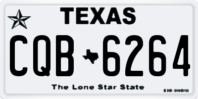 TX license plate CQB6264