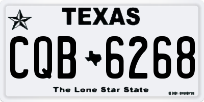 TX license plate CQB6268