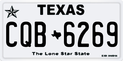 TX license plate CQB6269