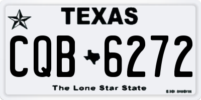 TX license plate CQB6272