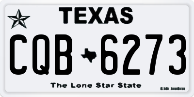 TX license plate CQB6273