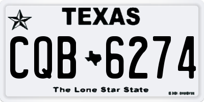 TX license plate CQB6274