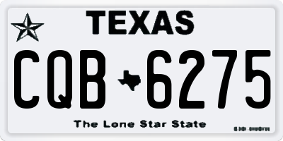 TX license plate CQB6275