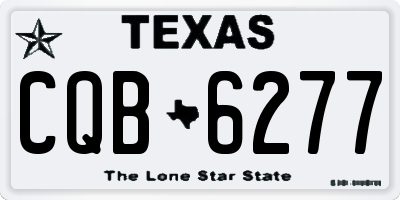 TX license plate CQB6277