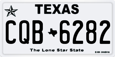 TX license plate CQB6282