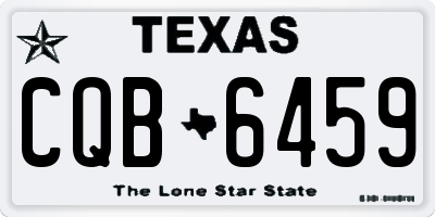 TX license plate CQB6459