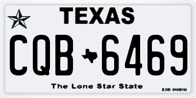 TX license plate CQB6469