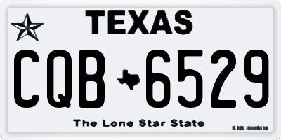 TX license plate CQB6529