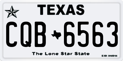 TX license plate CQB6563