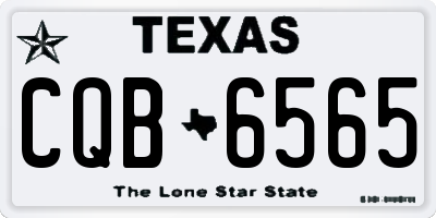 TX license plate CQB6565