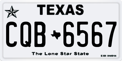 TX license plate CQB6567