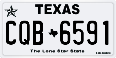 TX license plate CQB6591