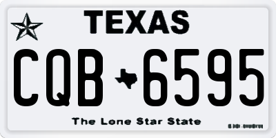 TX license plate CQB6595