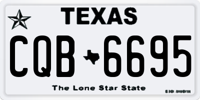 TX license plate CQB6695
