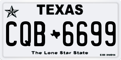 TX license plate CQB6699