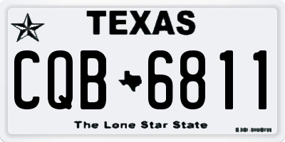 TX license plate CQB6811