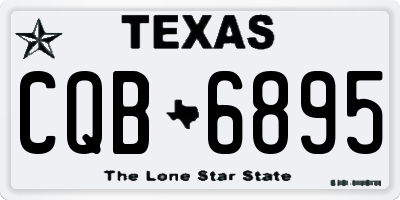 TX license plate CQB6895