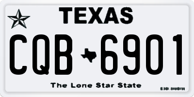 TX license plate CQB6901