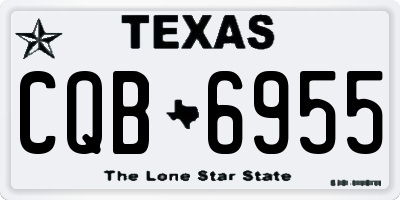TX license plate CQB6955