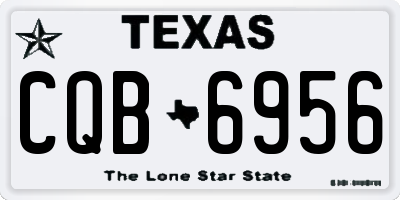 TX license plate CQB6956