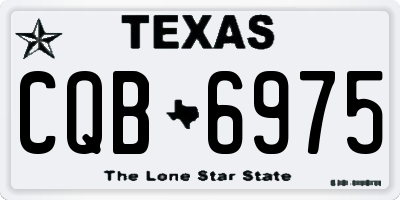 TX license plate CQB6975