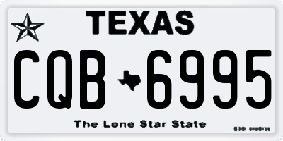 TX license plate CQB6995