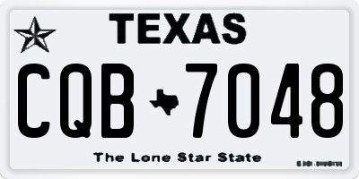 TX license plate CQB7048