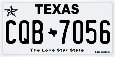 TX license plate CQB7056