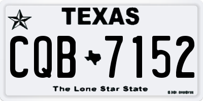 TX license plate CQB7152