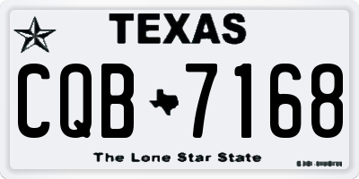 TX license plate CQB7168