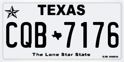 TX license plate CQB7176