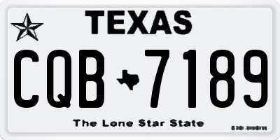 TX license plate CQB7189