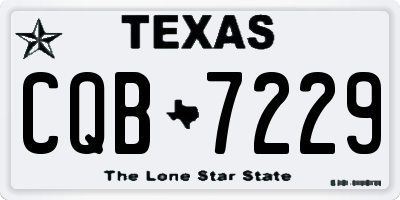 TX license plate CQB7229