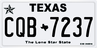 TX license plate CQB7237