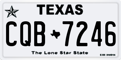 TX license plate CQB7246
