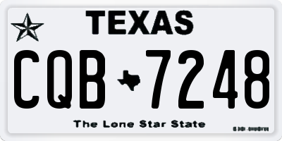 TX license plate CQB7248