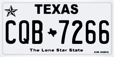 TX license plate CQB7266